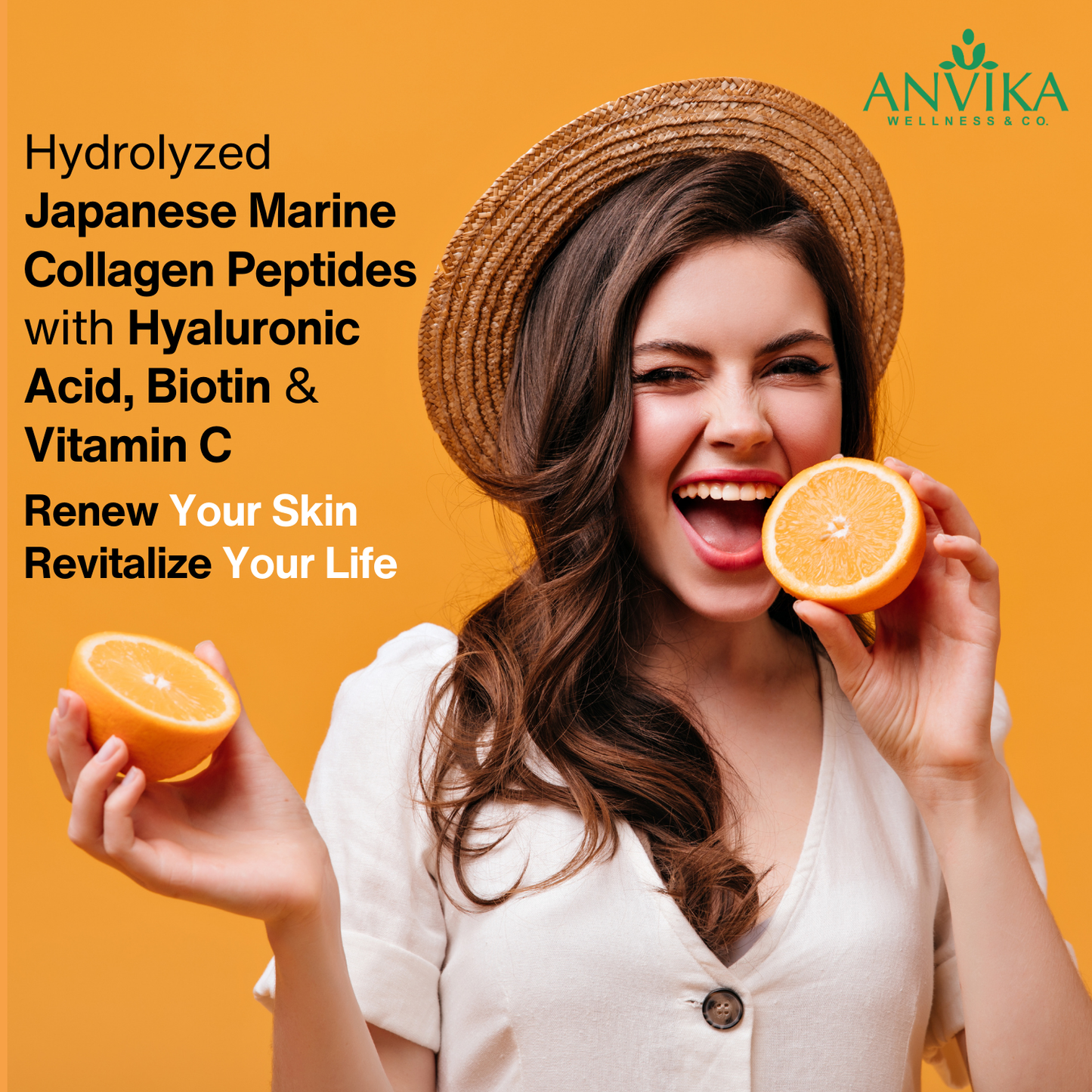 Anvika Marine Collagen Powder | Anti-Aging, Skin & Joint Support | 150g