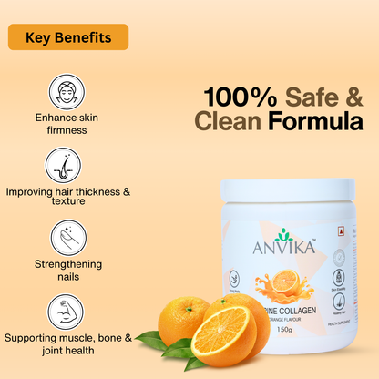 Anvika Marine Collagen Powder | Anti-Aging, Skin & Joint Support | 150g
