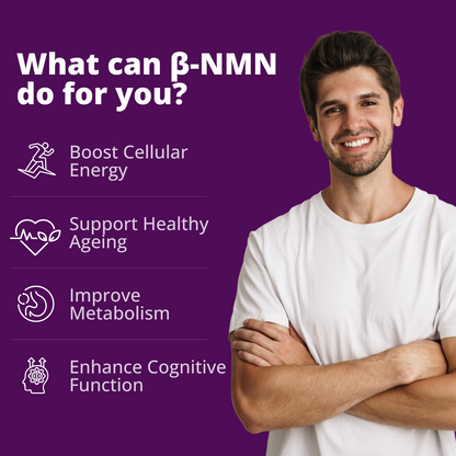 Anvika β-NMN 500mg Veg 30 Capsules | Energy, NAD+ & Longevity Support
