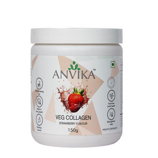 Anvika Veg Collagen Strawberry Flavour - front