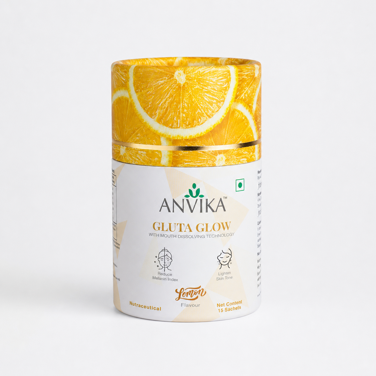 Anvika Gluta Glow Glutathione Sachet Lemon 1