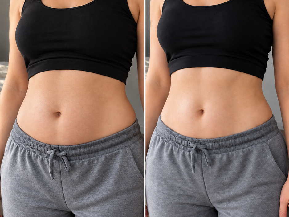 Slender Collagen Coffee - before and after